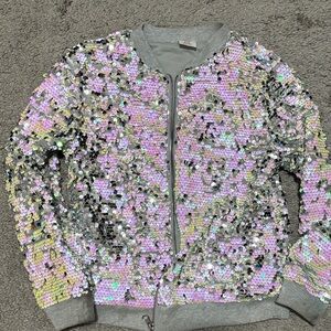 Wonder Nation Silver Textured Jacket